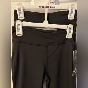 Leggings Girls Black Flare 2 Pack Bundle, Size 7/8 NWT
